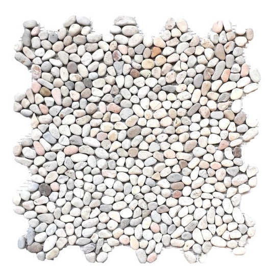 Mini Cream Pebble Interlocking Tiles - 30 x 30cm - 11 per case