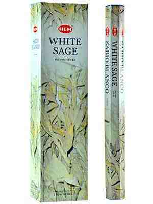 Hem White Sage 16"L Jumbo Sticks - 10 Sticks (6 Packs Per Box)