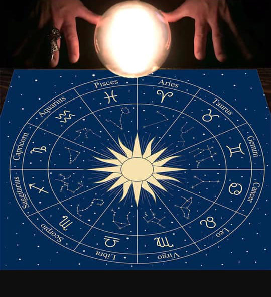 Zodiac Sun Tarot Square Table Cloth - 18 inch - 50cm - China - NEW1122