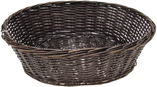 WILLOW OVAL TRAY -  BLACK - 20 x 16 x 6 Deep - with hard liner