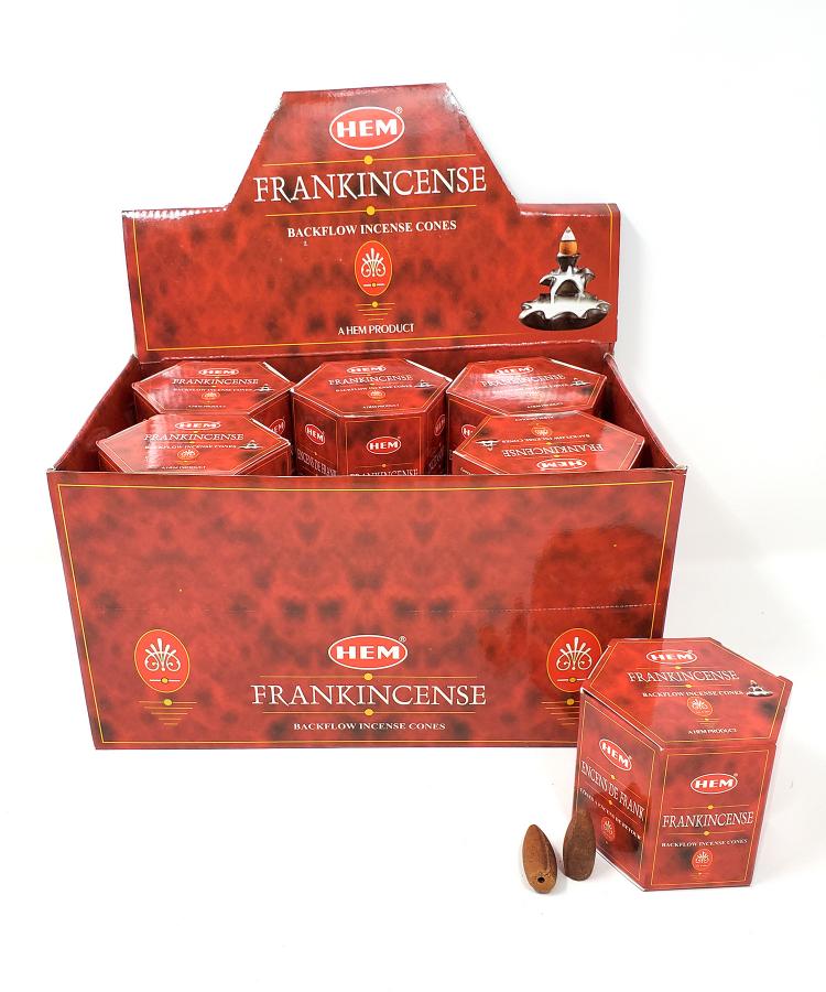 HEM BACKFLOW Cones - Frankincense (12 pack/box) - (40 cones each pack) total 480 Cones - NEW1022