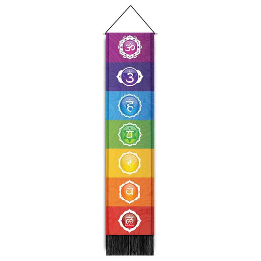 Tapiz de chakras para colgar en la pared - 32,5 × 130 cm - China - NEW922