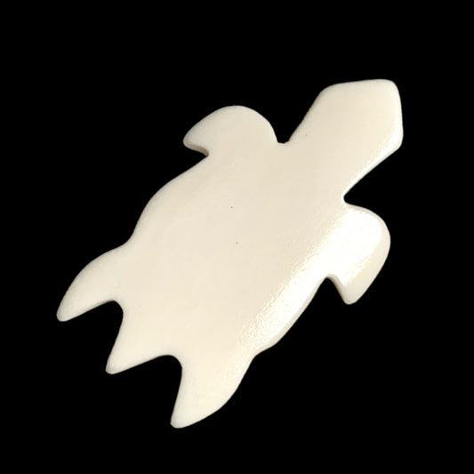 1.75 x 1 inch Tortoise Bone Pendant - India - NEW523