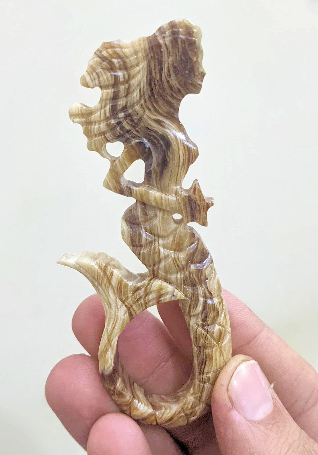 Sirena de Calcita Chocolate - 9,5 cm - Precio unitario - Pakistán - NUEVO - 224