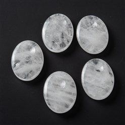 Piedras de preocupación de cuarzo cristal - 30-40 mm de largo - India