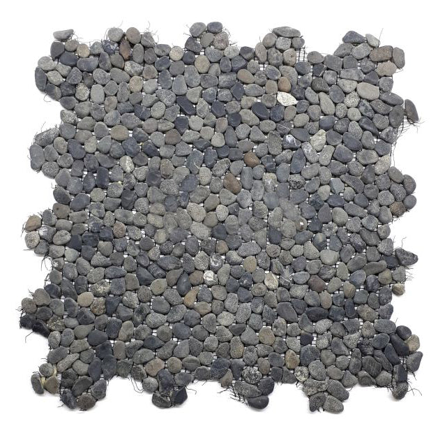 Mini Grey Black Pebble Interlocking Tiles - 30 x 30cm - 11 per case
