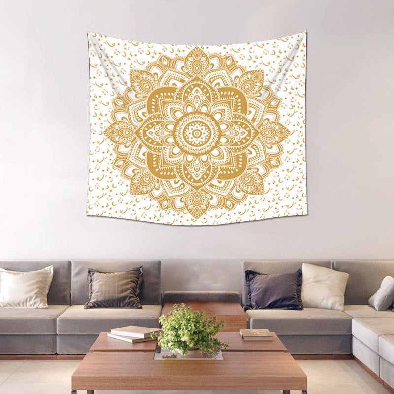 Gold & White Tapestry Wall Hanger - 150x130cm - ALTAR CLOTH - NEW222 - Polyester