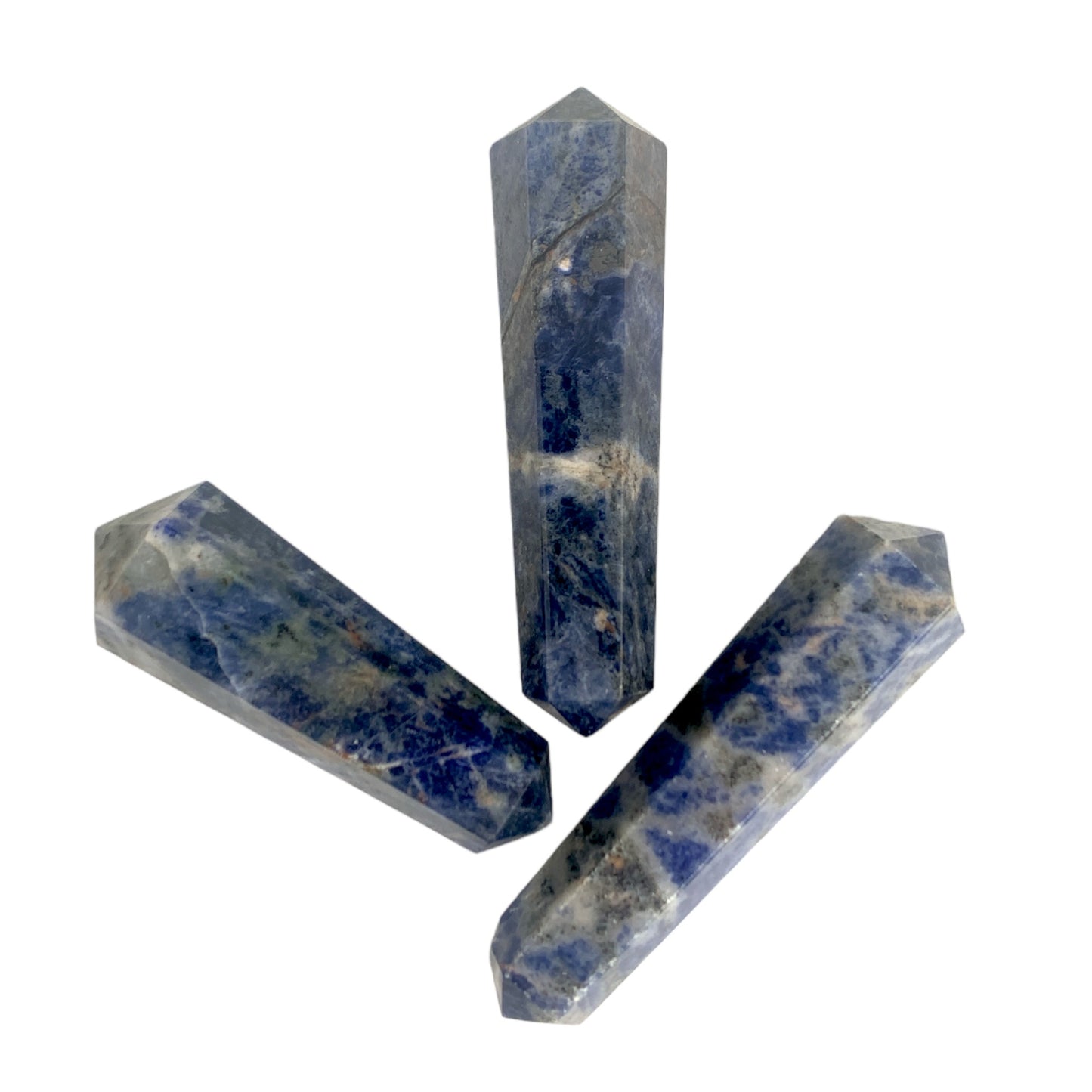 Sodalite - 35mm - Double Terminated Pencil Points - NEW323 - India