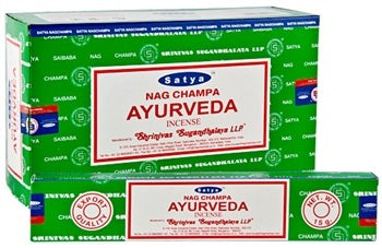 Satya Incense Sticks - Ayurveda - Box Of 12 Packs