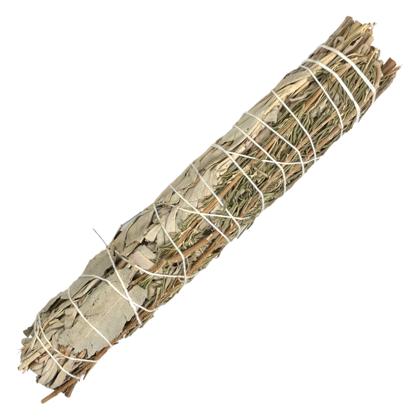 White Sage & Rosemary - 8 inch - Smudge Stick Bundle Wand