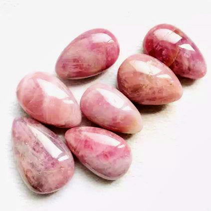 Pink Amethyst Tumbled Stones - Large 35 - 45 mm - 0.5 LB - China - NEW922