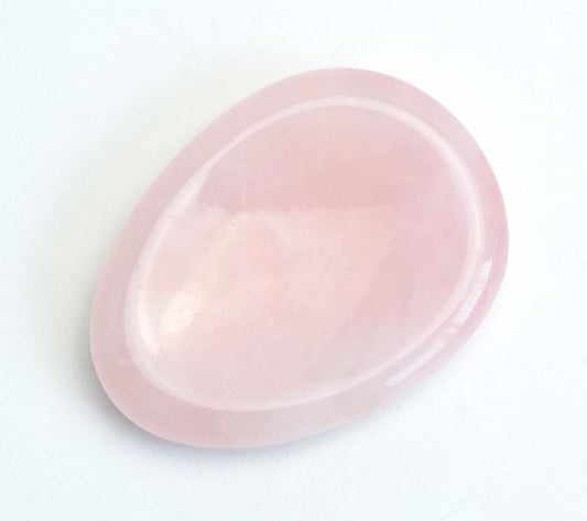 Rose Quartz Worry Stones - 30-40mm Long - India