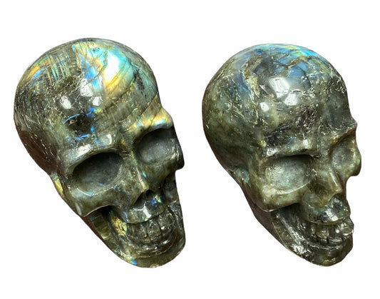 SKULL - Labradorite - Large 4.5 inch - China - NEW722