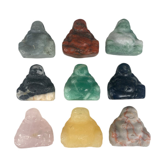 Sitting Buddha - Mixed Stones - 30mm - NEW323