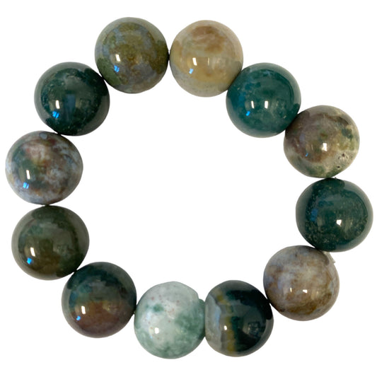 Ocean Jasper  15mm Bracelet - 7.5 inch - China - NEW323