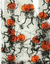 PUMPKIN SKELETONS CELLO WRAP 40 x 100