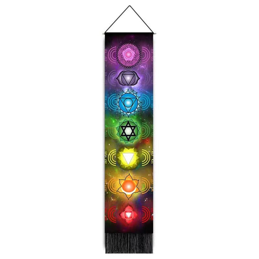 Tapiz de chakras para colgar en la pared - 32,5 x 130 cm - China - NEW922