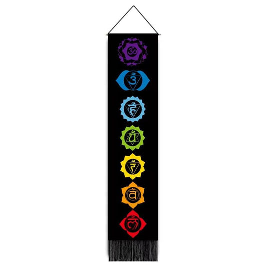 Tapiz de chakras para colgar en la pared - 32,5 x 130 cm - China - NEW922