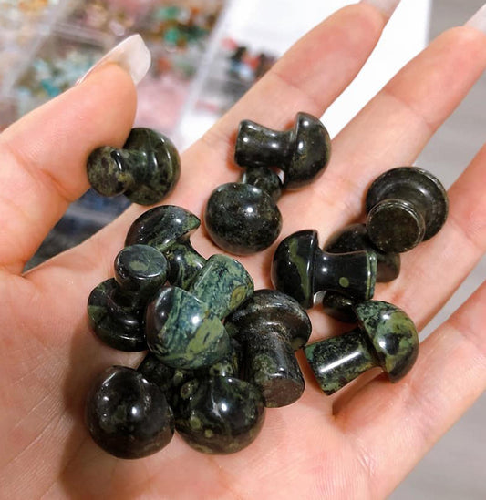 Kambaba Jasper Mini Mushrooms - 19-20 mm - Price Each - China - NEW622