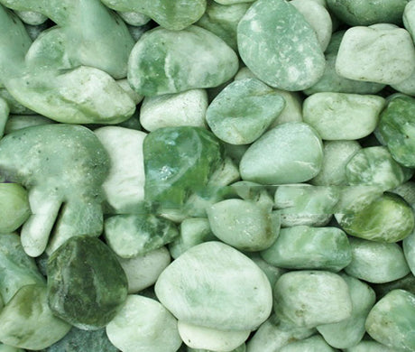 Tumbled Green Jade Gravel 3-5 MM 20 KG Bags