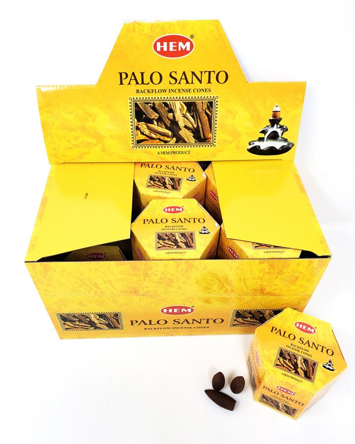 HEM BACKFLOW Cones - Palo Santo (12 pack/box) - (40 cones each pack) total 480 Cones - NEW1022