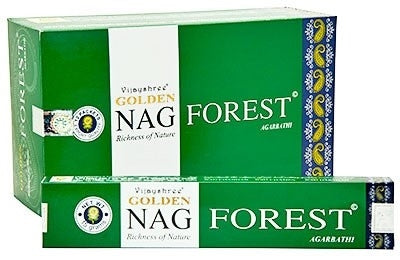 Golden Nag Forest Incense - Box of 12 Packs 15g - NEW421