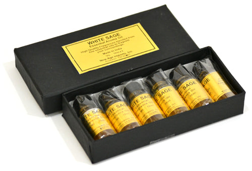 Set/6 - Essential Aroma Oil - White Sage - 10 ml Bottles