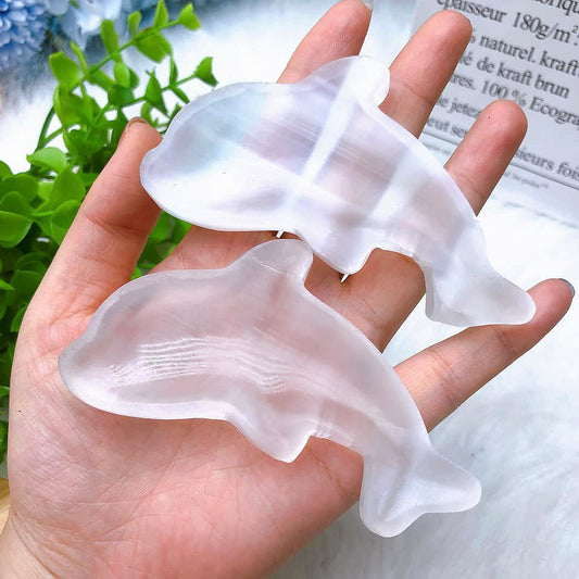 Talla de delfín - Selenita - cm - China - NEW922