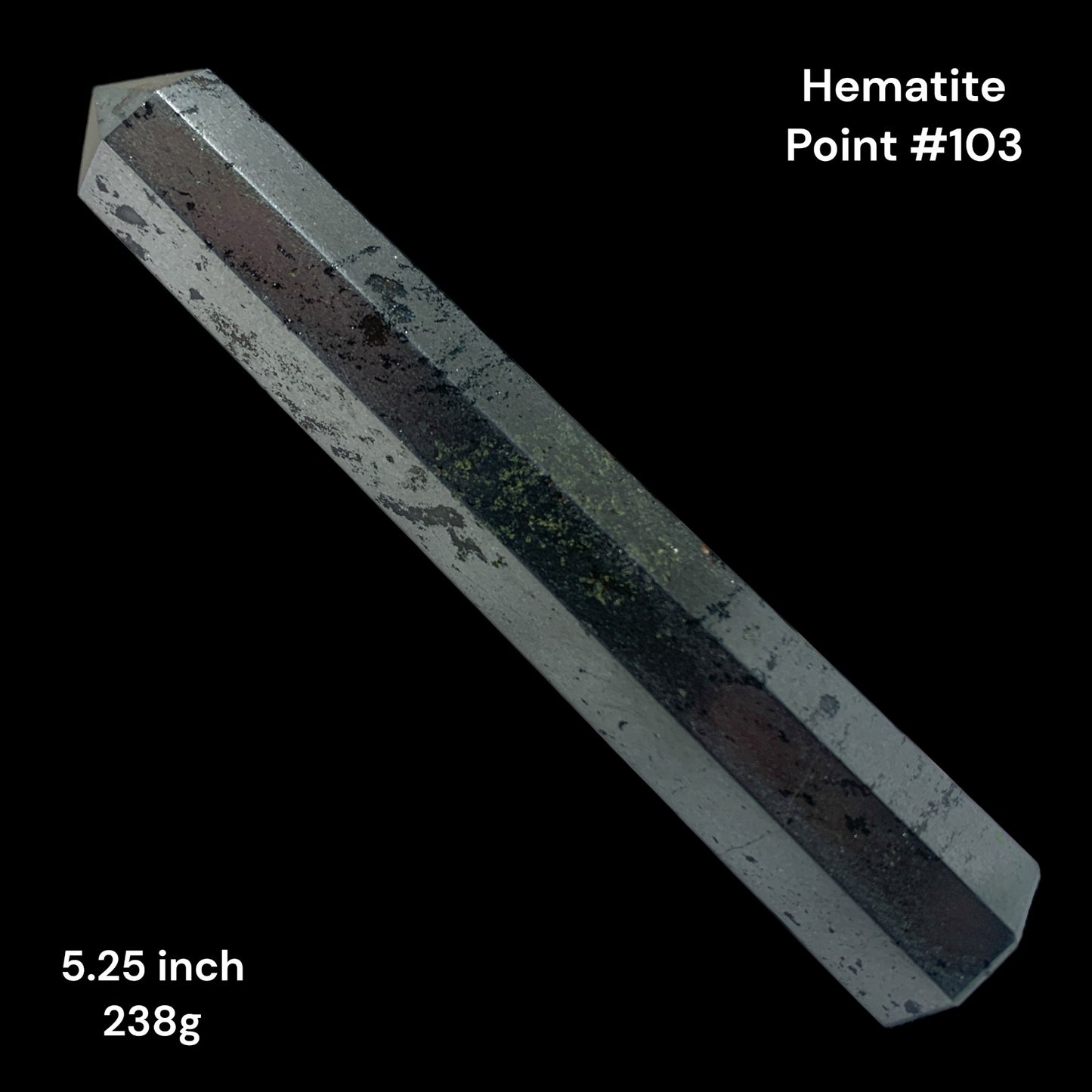 Hematite - 5.25 inch - 238g - Polished Points - NEW323