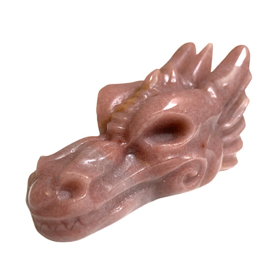 Pink Aventurine DRAGON HEAD - Small 2.5 inch - Price Each - China - NEW423