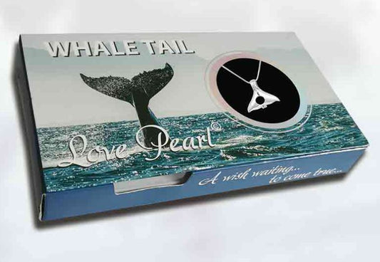 Wish Pearl Whales Tail Design Box with Whales Tail Pendant and Necklace - NEW523