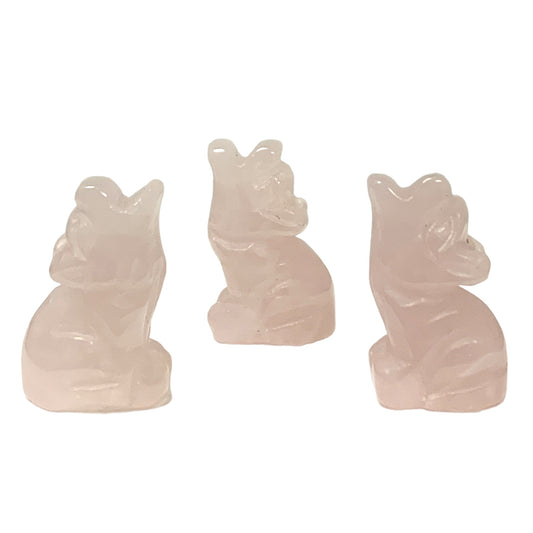 Wolf -25mm- Rose Quartz - Baby - NEW1022