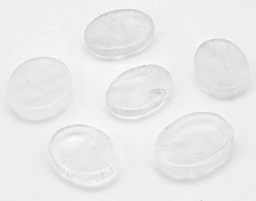 Piedras de cuarzo cristal para la preocupación - 35-38 mm de largo - Paquete de 6 - India