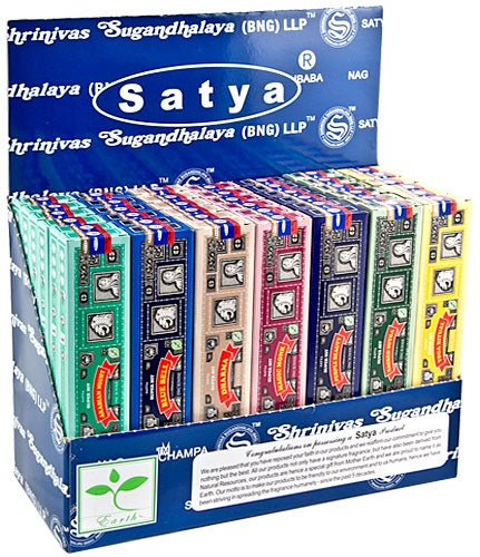 15 Gram Satya Super Hit Series Incense Display Set - 42 Packs - IDP13 -India - NEW523