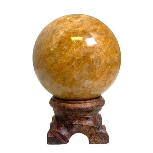 GOLDEN QUARTZ - 40-90mm - Sphere - Price Per Gram - India - NEW323