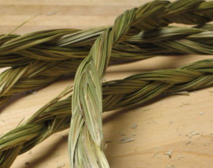 BRAIDED SWEETGRASS  20 to 23 inch LOOSE WITH HEADER - NEW922