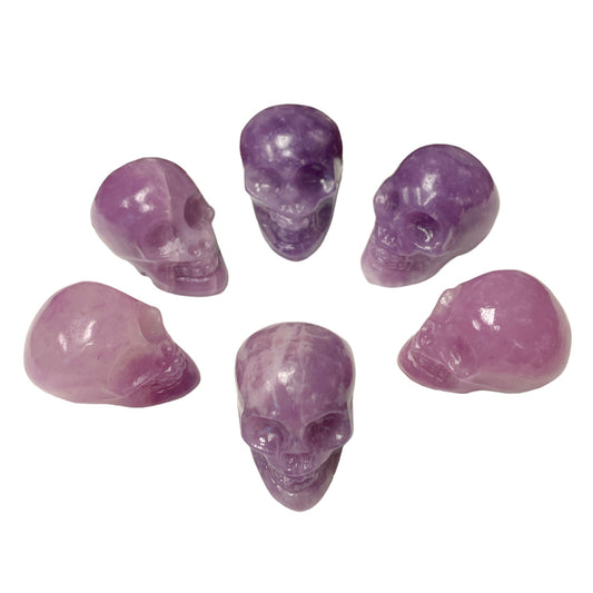 Skull Mini - Lepidolite - 30-35mm Grams - China - NEW1022