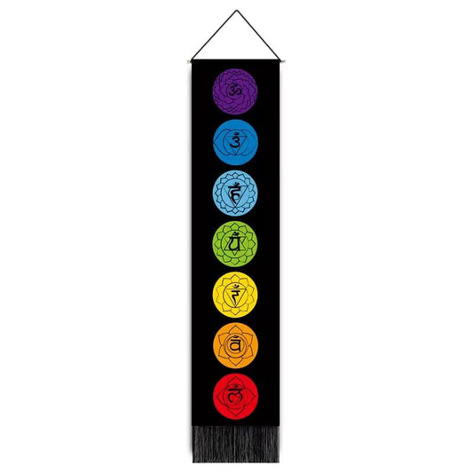 Tapiz de chakras para colgar en la pared - 32,5 x 130 cm - China - NEW922