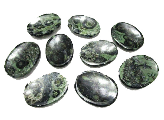 Kambaba Jasper Worry Stones - 35-40mm Long 25 grams - India - NEW1021