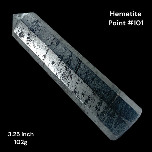 Hematite -  3.25 inch - 102g - Polished Points - NEW323