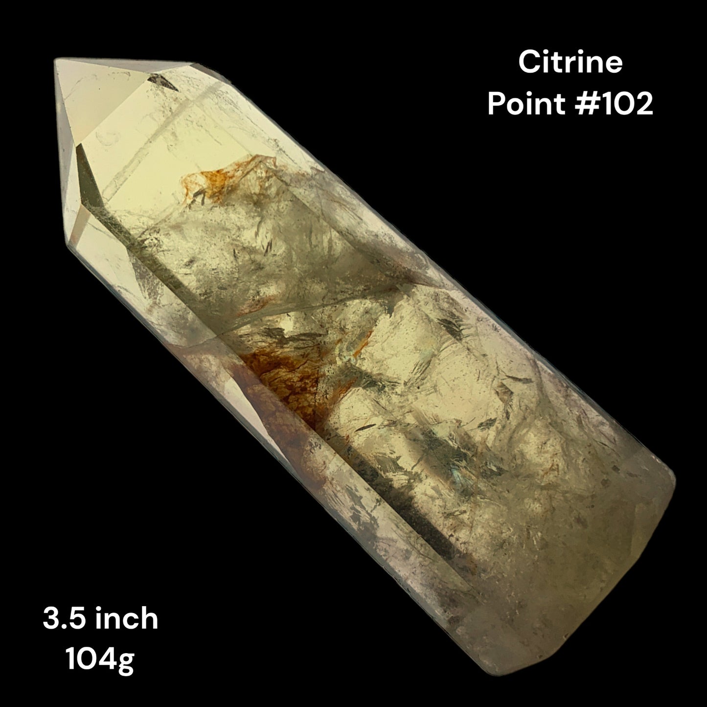 Citrine - 3.5 inch - 104g - Polished Points