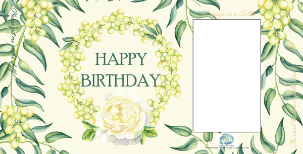 FROM ME BOTTLE CARDS - HAPPY BIRTHDAY - F