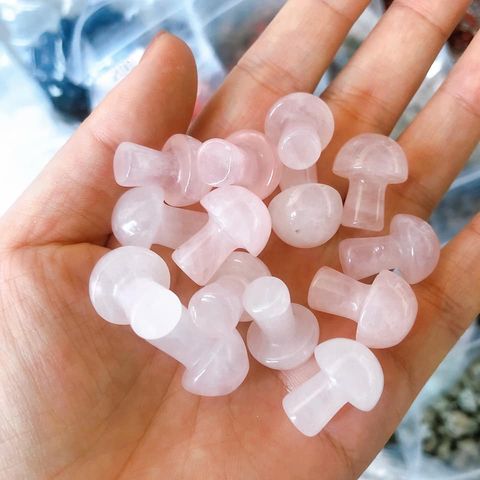 Mushrooms Mini - Rose Quartz - 19-20mm - Price Each - China - NEW922