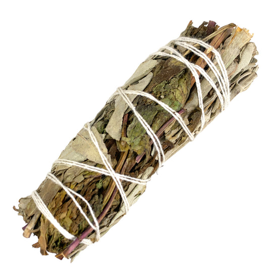 White Sage & Peppermint - 3-4 inch - Smudge Stick Bundle