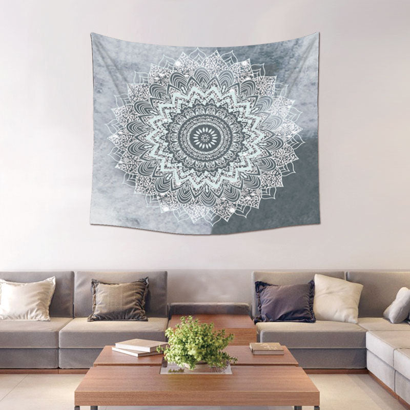 Grey & White Tapestry Wall Hanger - 150x130cm - ALTAR CLOTH - NEW222 - Polyester