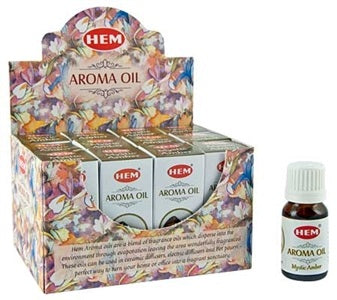 Hem Mystic Amber Aroma Oil - Box With 12 Bottles